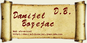 Danijel Bozejac vizit kartica